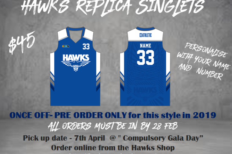 Pre-Order Your Hawks Replica Singlets