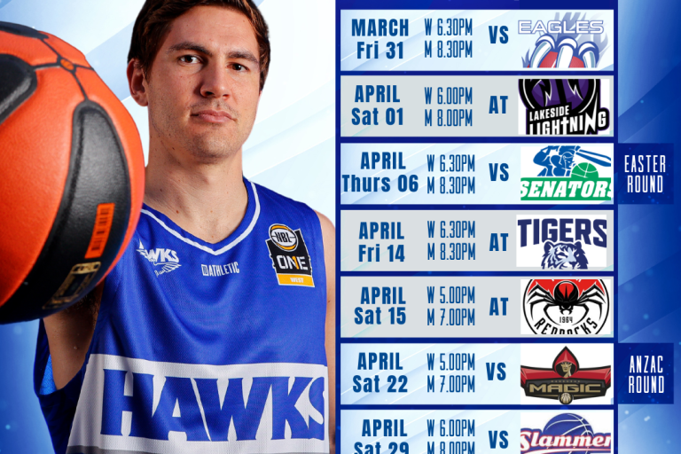 Hawks NBL1 West Fixtures are out